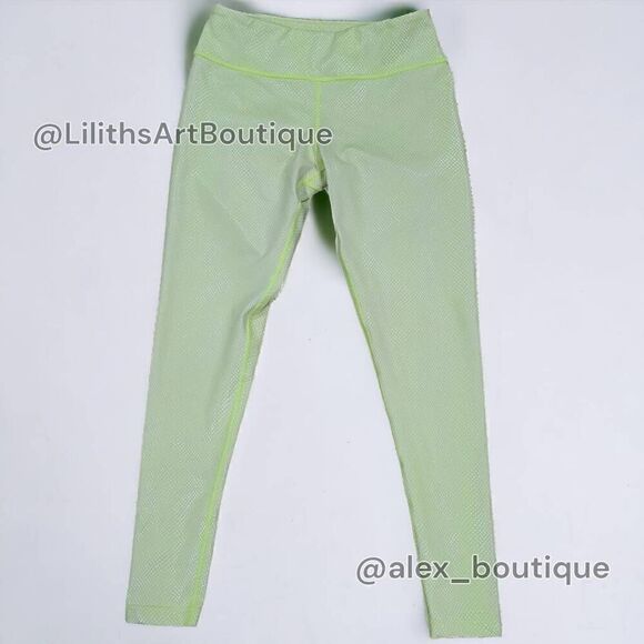 Zumba Dance Snake Foil Leggings Caution Size S (E057) - Picture 3 of 7